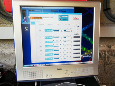 Actem SCADA tests during integration on a photovoltaic field